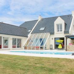 Beautiful Home In Plougonvelin With Heated Swimming Pool