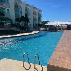 Mar e sol residencial 2 quartos com ar condicionado,500 metros da praia de Jacumã
