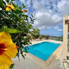 Mountain side oasis with view and pool