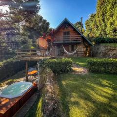 Chalé São Bernardo - banheira de hidromassagem privativa