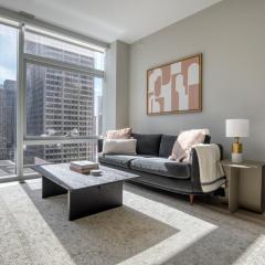 Streeterville 1br w terrace gym nr riverwalk CHI-997