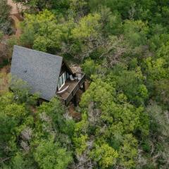 The Maverick: A-Frame w/ Hammock and Tree Top View