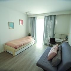 Privé kamer met chill room en gedeelde badkamer - rand Antwerpen - afrit E313 Wommelgem - vlakbij tramhalte lijn 9 en 24