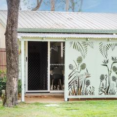 Beach shack under the gum trees