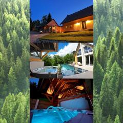 Ferienhaus auf 7 ha Alleinlage - Pool,Whirlpool, Sauna - Das Refugium Südsteiermark