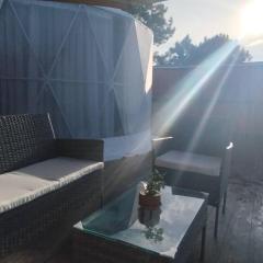 Green bus view inside hills khaokho