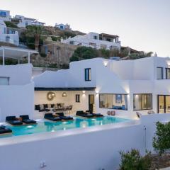 Phenomenal Mykonos Villa Villa Julietta 5 Bedrooms Private Jacuzzi with Stunning Sea and Beach Views Psarou