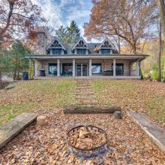 Waterfront Sugar River Cabin with Dock and Game Room!