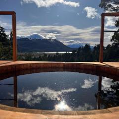 Casa Terraplen con tina privada y vista a la laguna