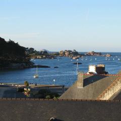 Superbe appartement duplex au centre de TREGASTEL vue sur mer - Réf 745