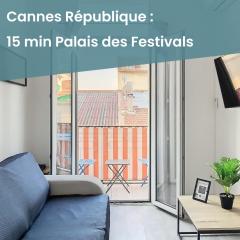 L'horloge II - 2 pièces - 15 min Palais - Cannes