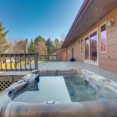 Pet-Friendly Tomahawk Home Deck and Private Hot Tub