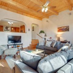 Santa Fe Sanctuary Fireplace and Outdoor Kitchen!