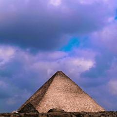 Three pyramid view