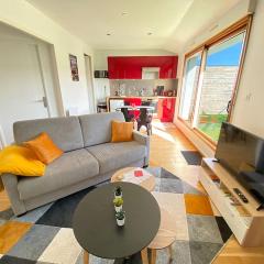 Grand studio, belle terrasse avec vue