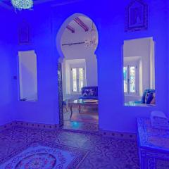 authentic blue house