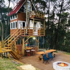 Casa na árvore perto da praia