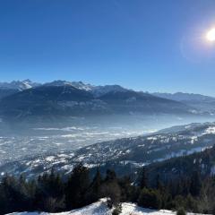 Bel appartement de 2 chambres avec magnifique vue à Crans-Montana