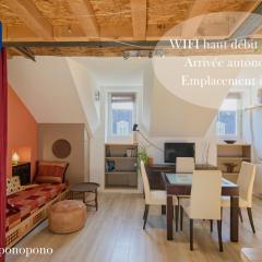 Bel appartement, mezzanine, calme, 2 coins bureaux - Home'ponopono