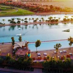Villa Marrakech piscine privée vue sur Golf&Atlas