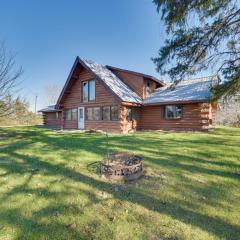 Secluded Log Cabin Less Than 1 Mi to Munger State Trail!