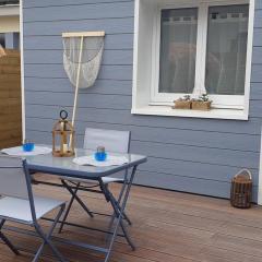 "La Mer Bohème", patio, parking privé, 8 mn plage