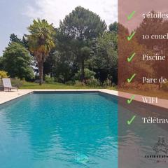 Magnifique villa 5 etoiles avec piscine privee parc 2 ha