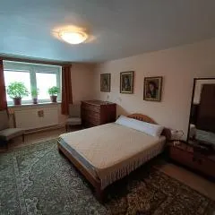 3 pokoje v rodinném domě, sdílená kuchyně s hostitelkou (homestay)