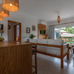 Trancoso43 - Lindo apartamento 1 suíte , sala com varanda