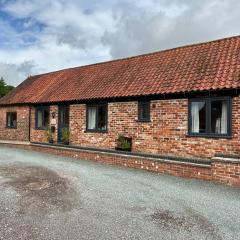 Barn conversion with hot tub