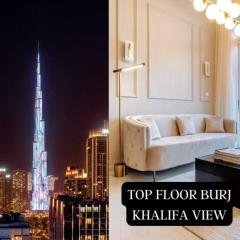 Luxury Top Floor apt with Full Burj Khalifa view