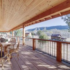 Airy Pine Cabin with Wraparound Deck Near Trails!