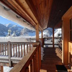 Chalet contemporain 8 pers, 4 chambres, vue sur montagnes, parking, près village - FR-1-342-243