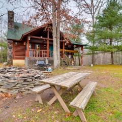 Secluded, Pet-Friendly Cresco Log Cabin Fire Pit!