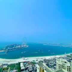 JBR Beach Full Sea View 2 BR High Floor