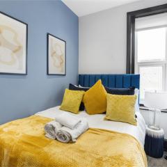 Amber and Blue: Newly Renovated Designer Flat