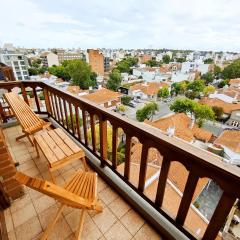 Departamento Espectacular 4 personas monoambiente con balcón. WIFI, EQUIPADO TV, Balcón, Gran vista