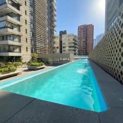 Las Condes, Apartamento para 4 con Piscina