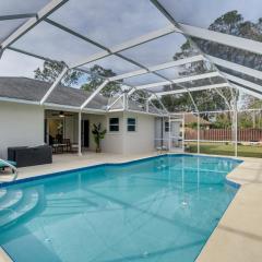 Coastal Palm Coast Home with Heated Pool and Lanai!