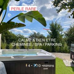 Villa Jacuzzi Calme & Elegance - Prox Mer - Clim & Cheminée - Parking