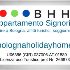 BHH bolognaholidayhome Appartamento Signorini - Casa indipendente Bologna Centro - Giardino e Posto Auto -