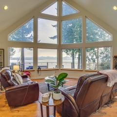 Hat Island Home with Stunning View and Wraparound Deck