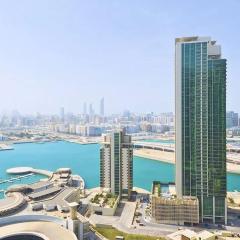 Sea View Cozy 2BHK Al Reem 6ppl - more than 10 days stay free transportation from Abu Dhabi Airport-