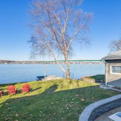 Waterfront Home with Game Room 4 Mi to Le Claire!