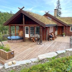 Cozy cabin on Lifjell with jacuzzi close to cross-country trails and hiking trails