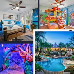 Magical Vacation Home Water Slide Pool Arcade Ice Cream Parlor