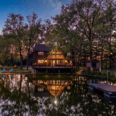 Secluded Waterfront A-Frame Cabin w/ Pvt Lake