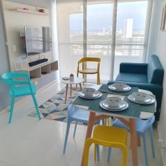 Acogedor Apto en piso 22 vista al mar