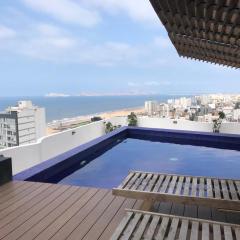 Albano, Ocean view and pool near Miraflores and airport