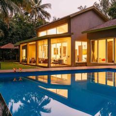 StayVista's Vaana - Lakeside Villa with Pool, Turf, Lawn & Gazebo